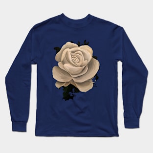 White Rose Long Sleeve T-Shirt